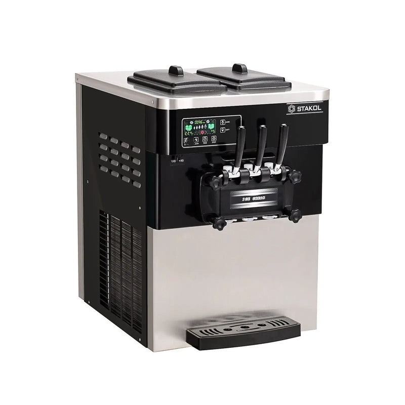 2200W Commercial 3 Flavor Ice Cream Stainless Steel Machine by DirectDeals