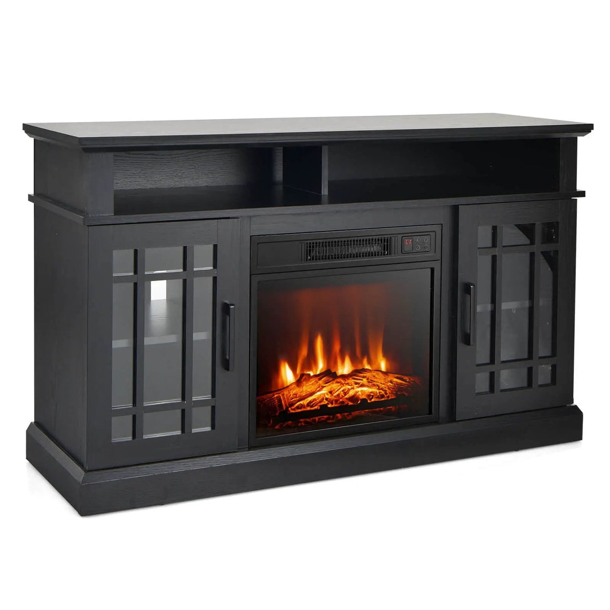 48 Inch Electric Fireplace TV Stand with Cabinets for TVs Up to 5 by DirectDeals