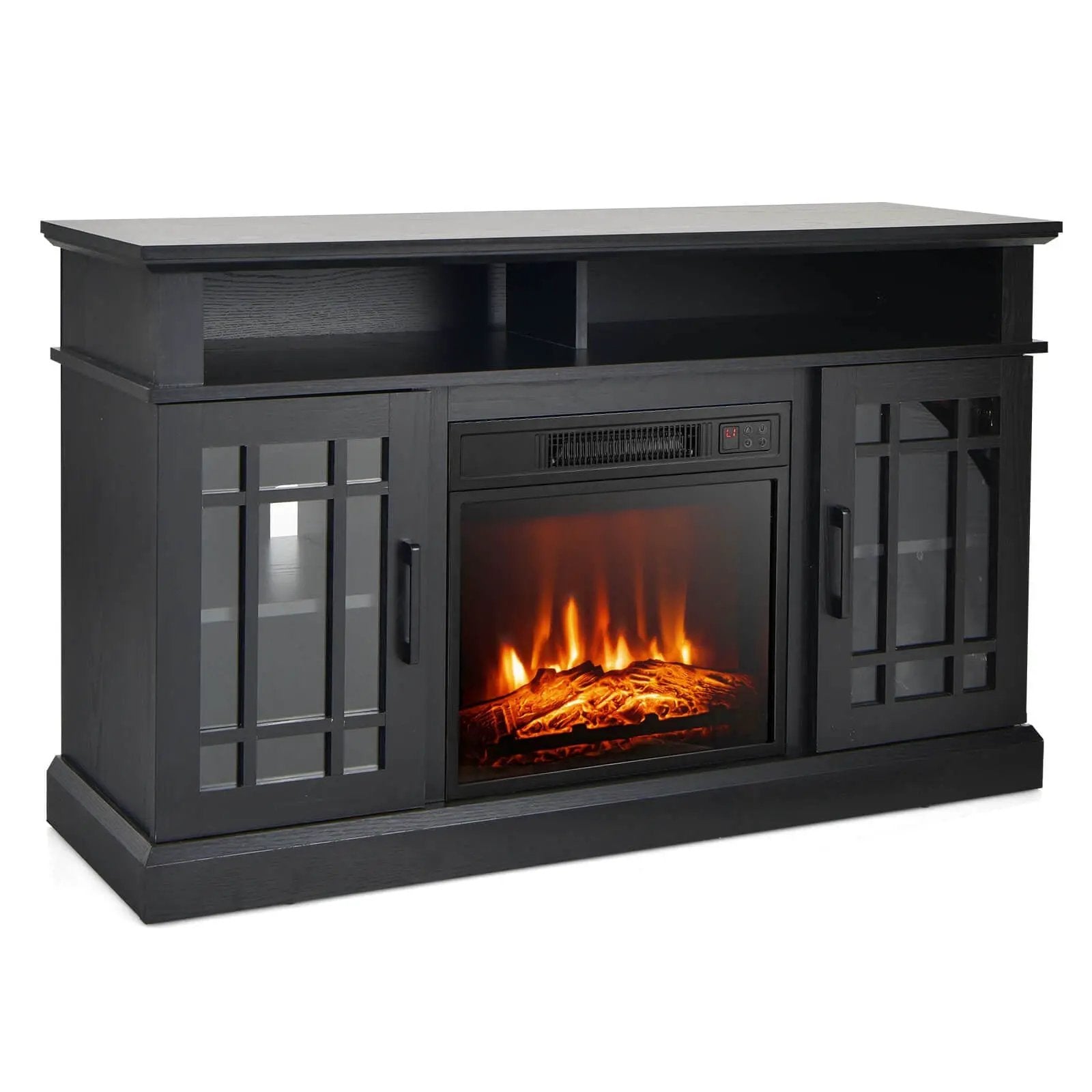 48 Inch Electric Fireplace TV Stand with Cabinets for TVs Up to 5 by DirectDeals