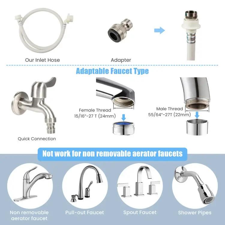 Portable Washer w/ Drain Pump by DirectDeals