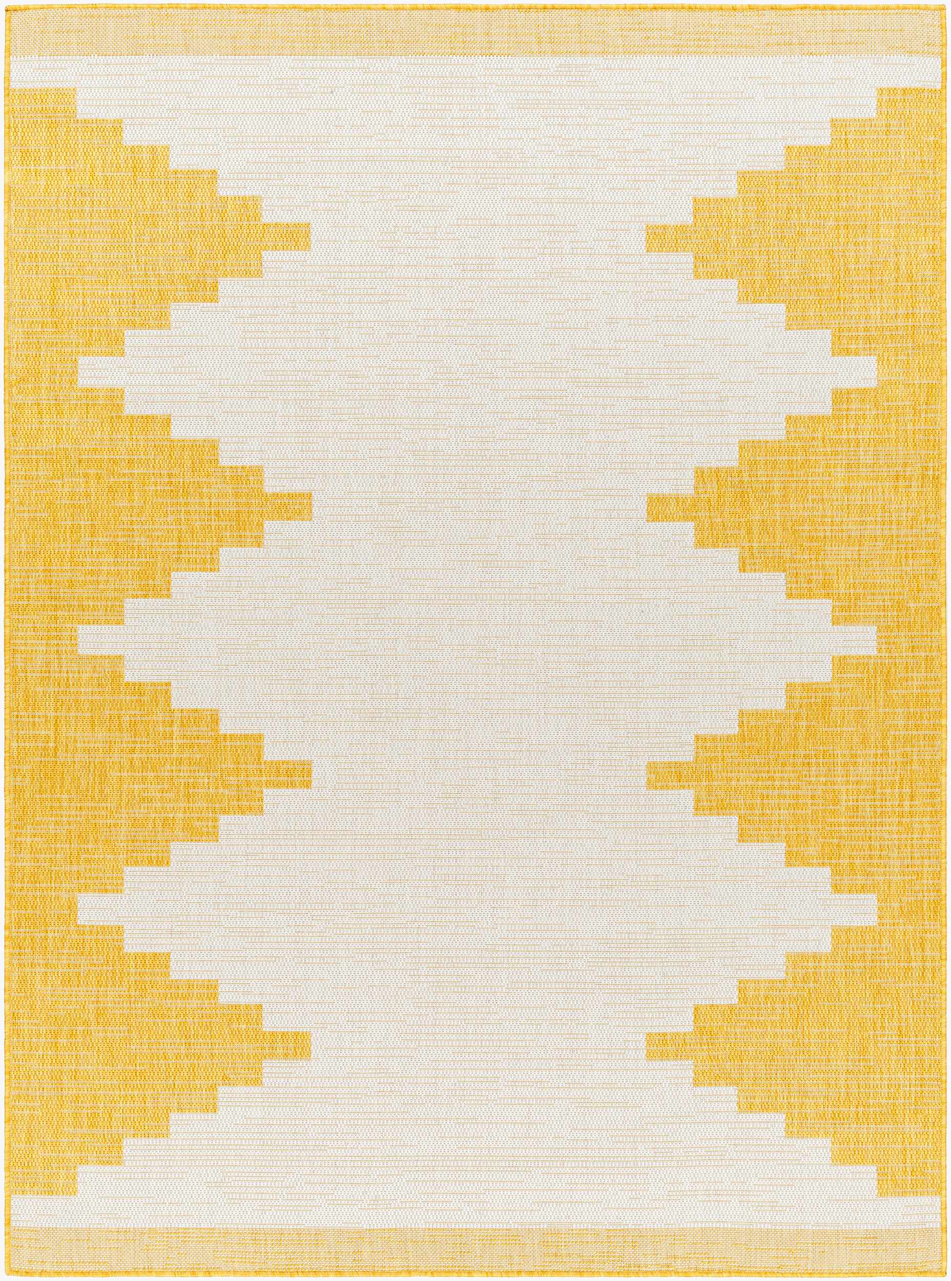 Djugun Yellow Outdoor Rug - Clearance by Boutique Rugs