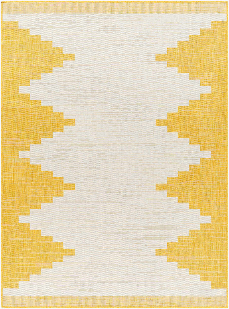 Djugun Yellow Outdoor Rug - Clearance by Boutique Rugs