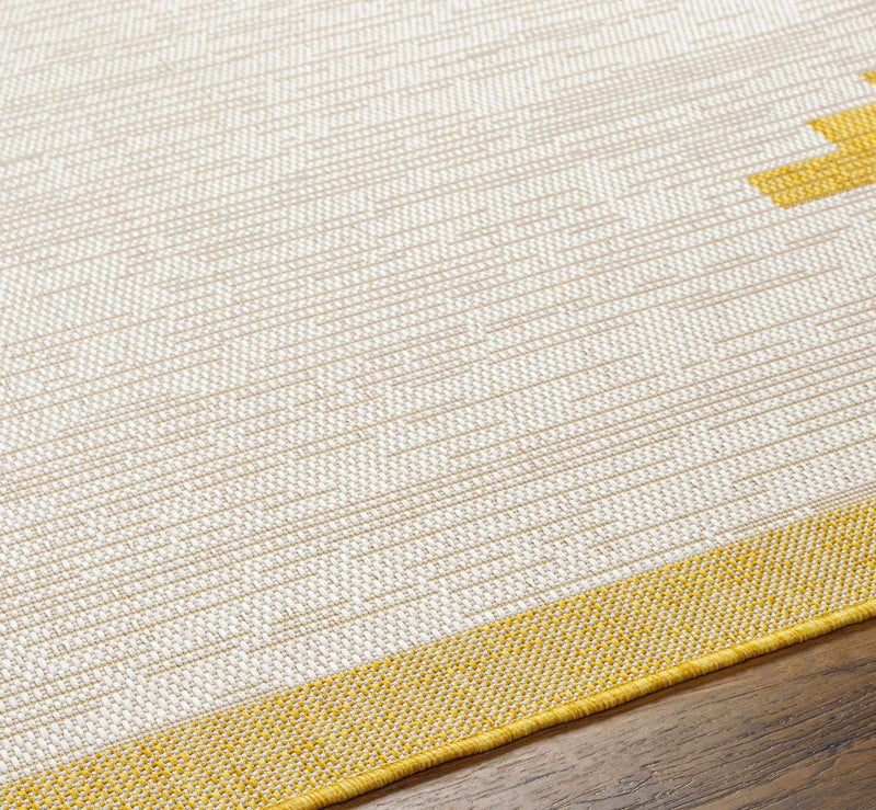 Djugun Yellow Outdoor Rug - Clearance by Boutique Rugs