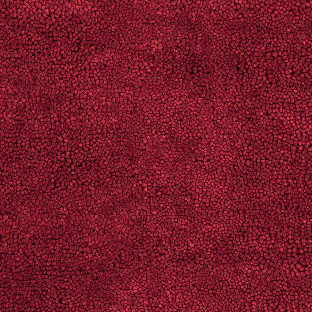 Frederika Solid Dark Red Wool Shag Rug - Clearance by Boutique Rugs