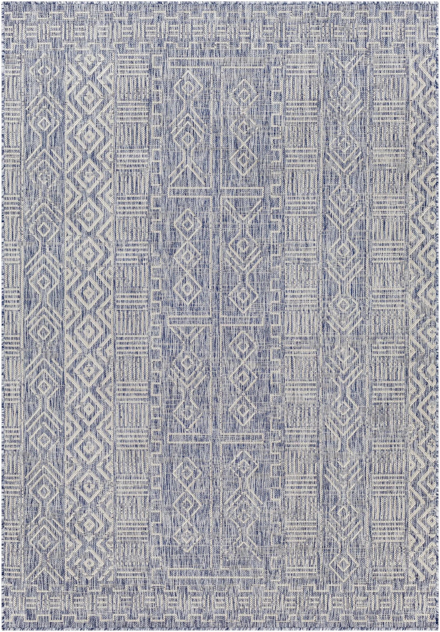 Epson Blue Indoor & Outdoor Rug - Clearance by Boutique Rugs
