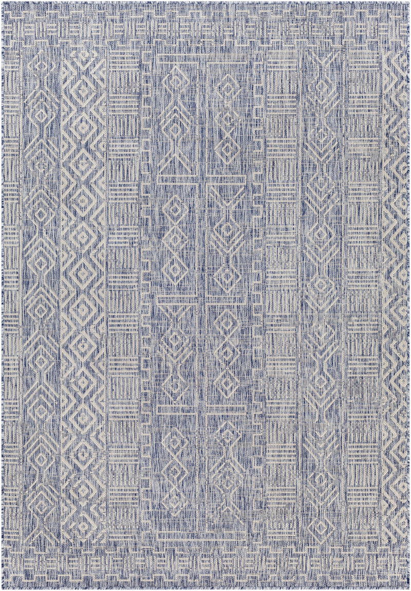 Epson Blue Indoor & Outdoor Rug - Clearance by Boutique Rugs