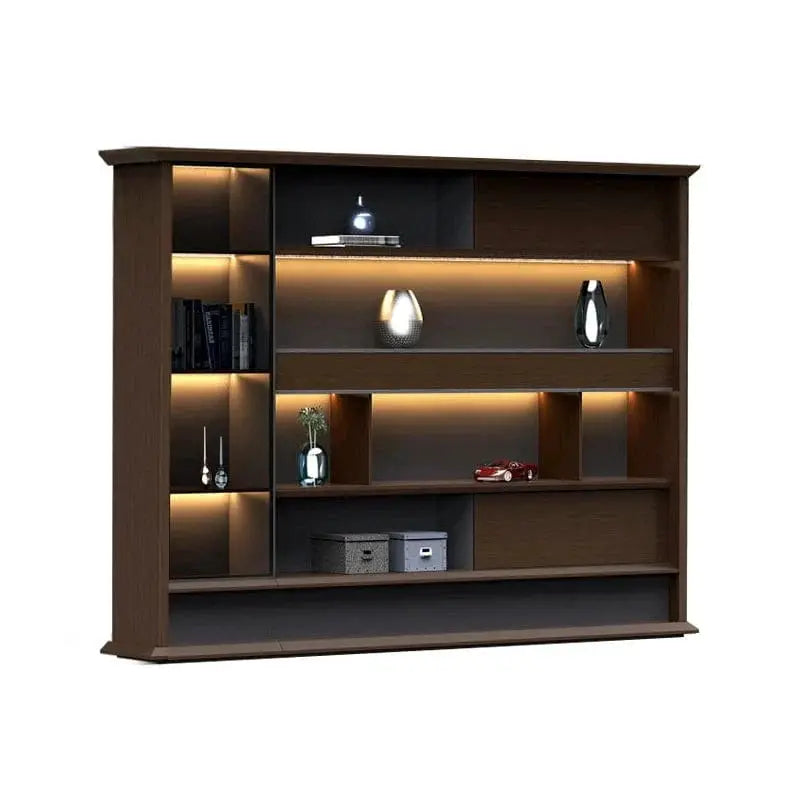 Altus · Office Library Wall Shelves w/ Integrated Lighting by Arc Grove