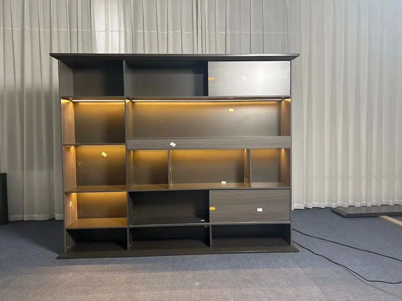 Altus · Office Library Wall Shelves w/ Integrated Lighting by Arc Grove