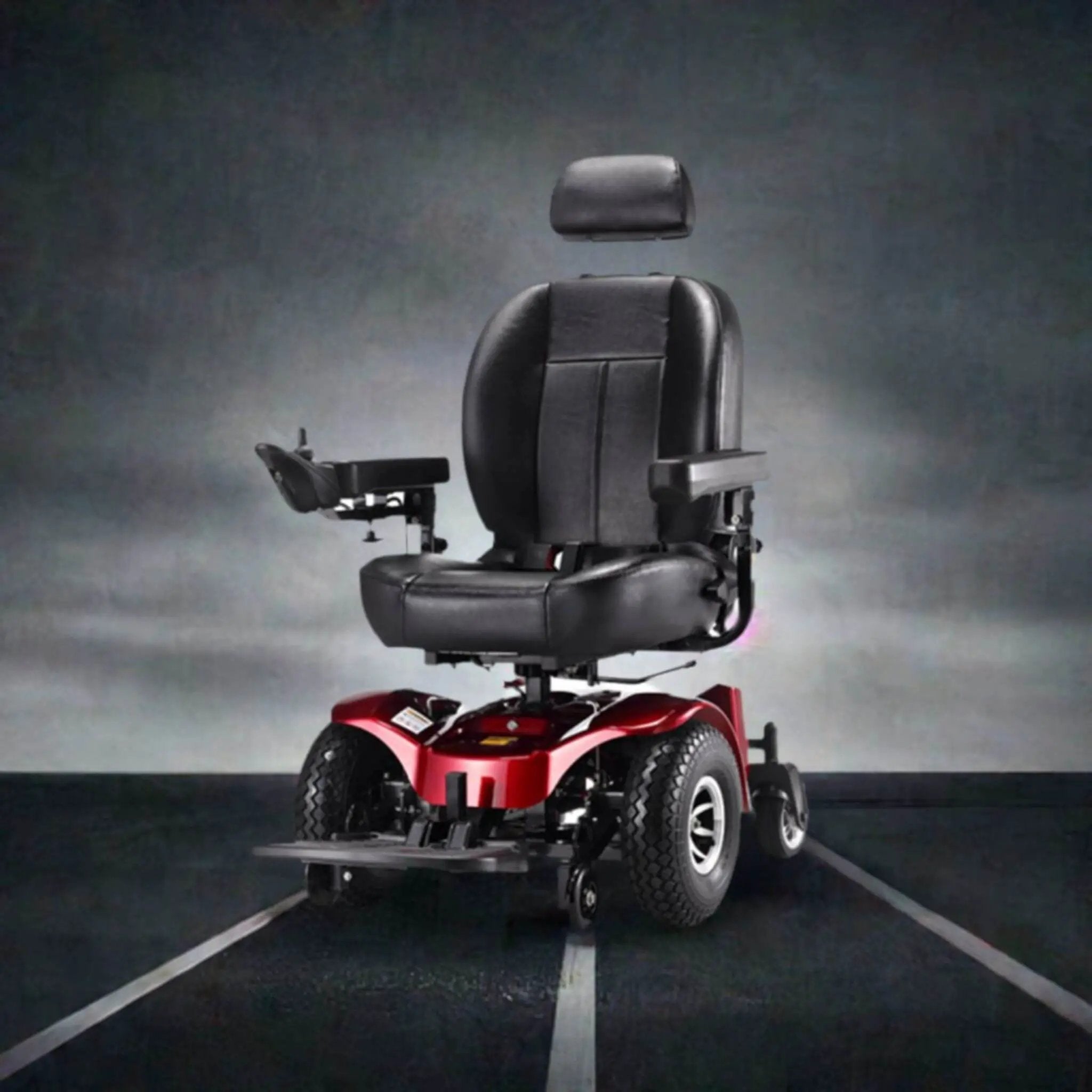 Freerider USA Apollo II 33/50AH Heavy Duty 2WD All Terrain Electric Powered Wheelchair, 470LBS (SAK95861) by SAKSBY WHOLESALE