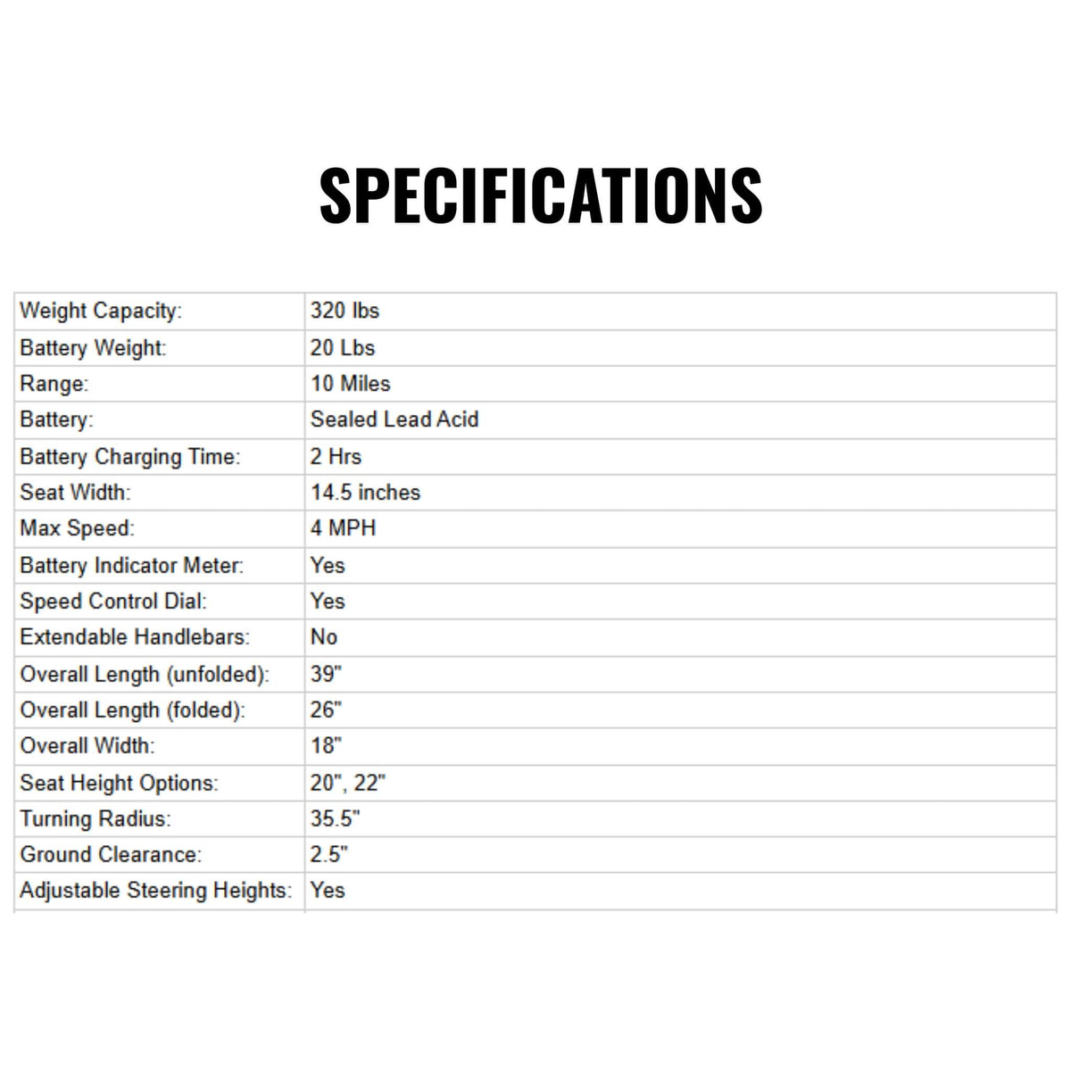 Freerider USA Luggie Classic 2 Mobility Scooter With Adjustable Steering Heights, 320LBS (SAK68371)