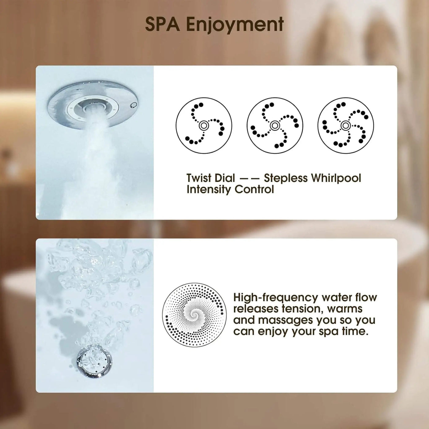 Nuvia Verano Freestanding Whirlpool Air Bubble LED Massage Bathtub (SAK47639) by SAKSBY WHOLESALE