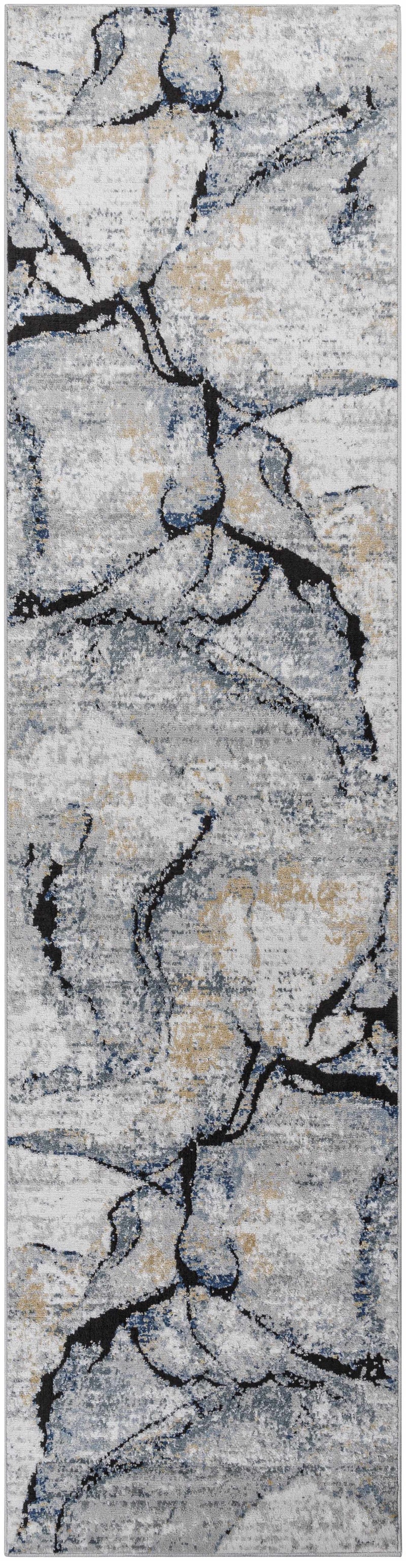 Fremantle Gray Marble Rug by Boutique Rugs