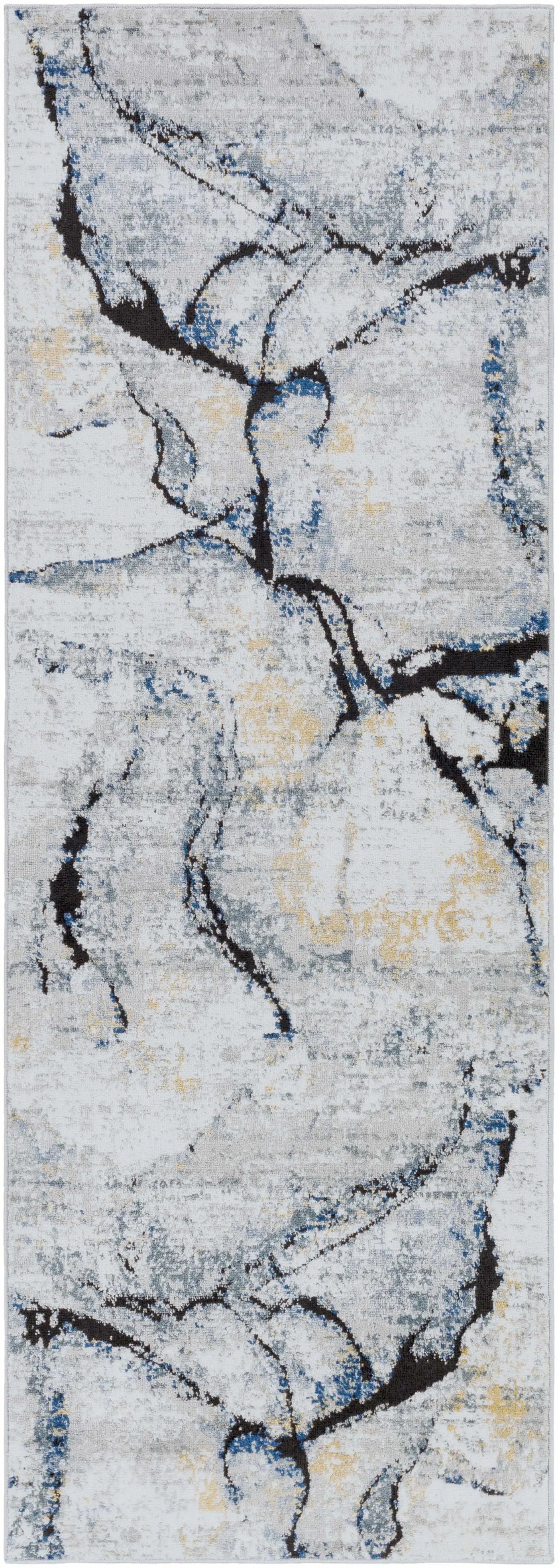 Fremantle Gray Marble Rug by Boutique Rugs