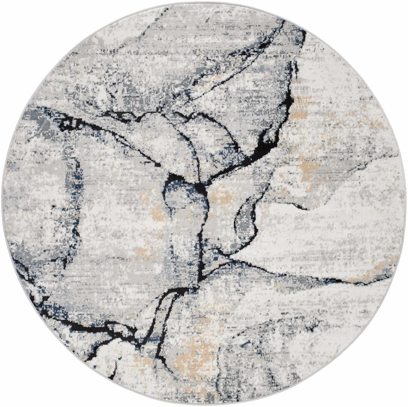 Fremantle Gray Marble Rug by Boutique Rugs