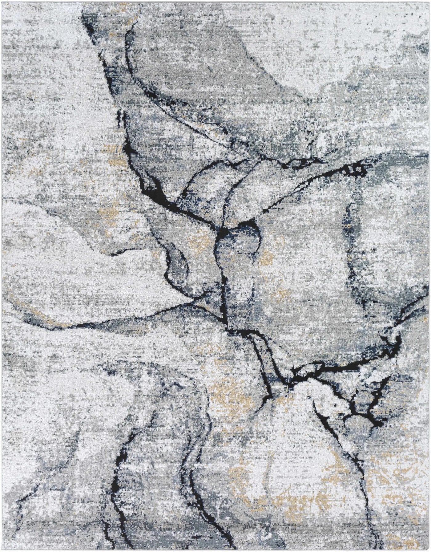 Fremantle Gray Marble Rug by Boutique Rugs