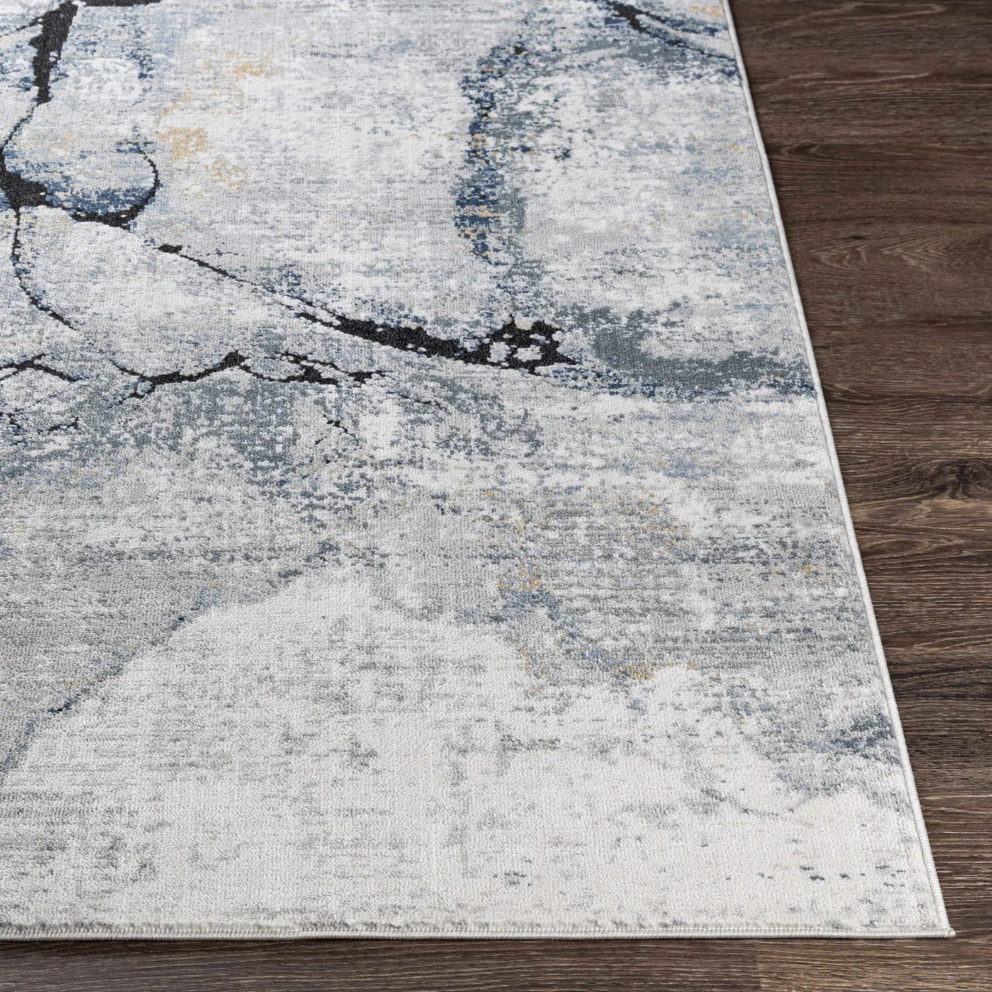 Fremantle Gray Marble Rug by Boutique Rugs