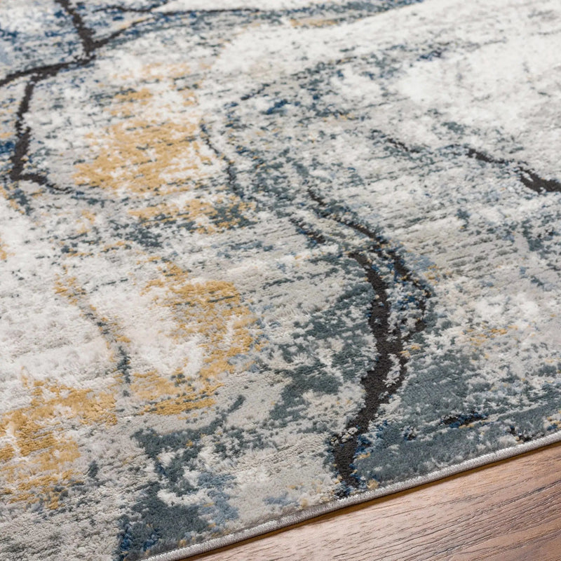 Fremantle Gray Marble Rug by Boutique Rugs