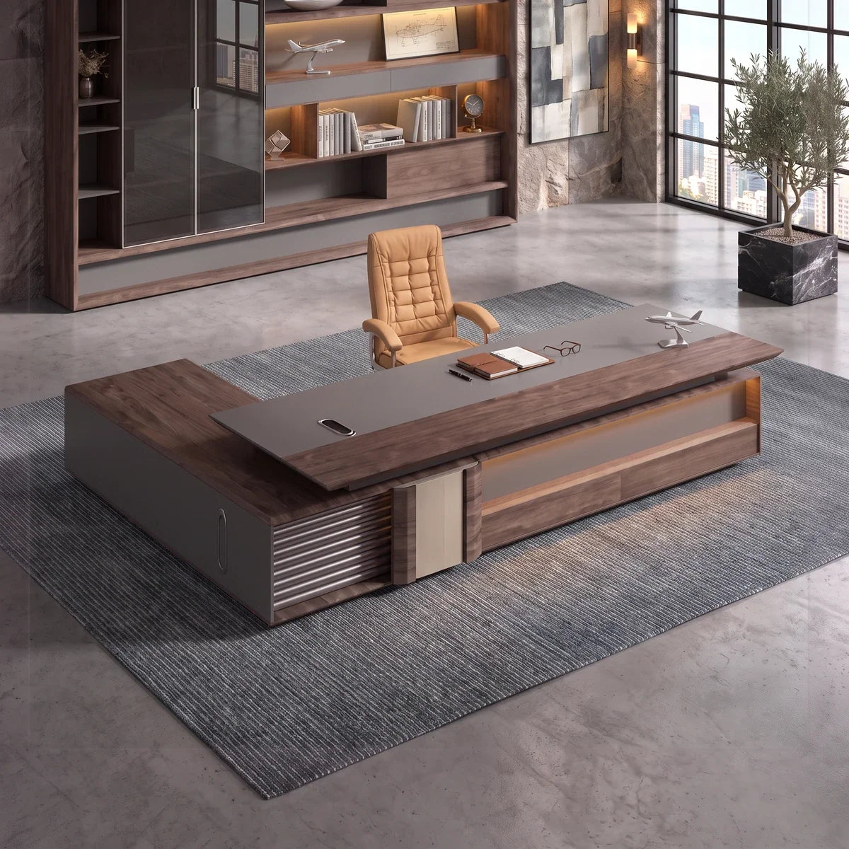 Frisco · Modern L-Shaped Executive Desk, photo 2 of 21