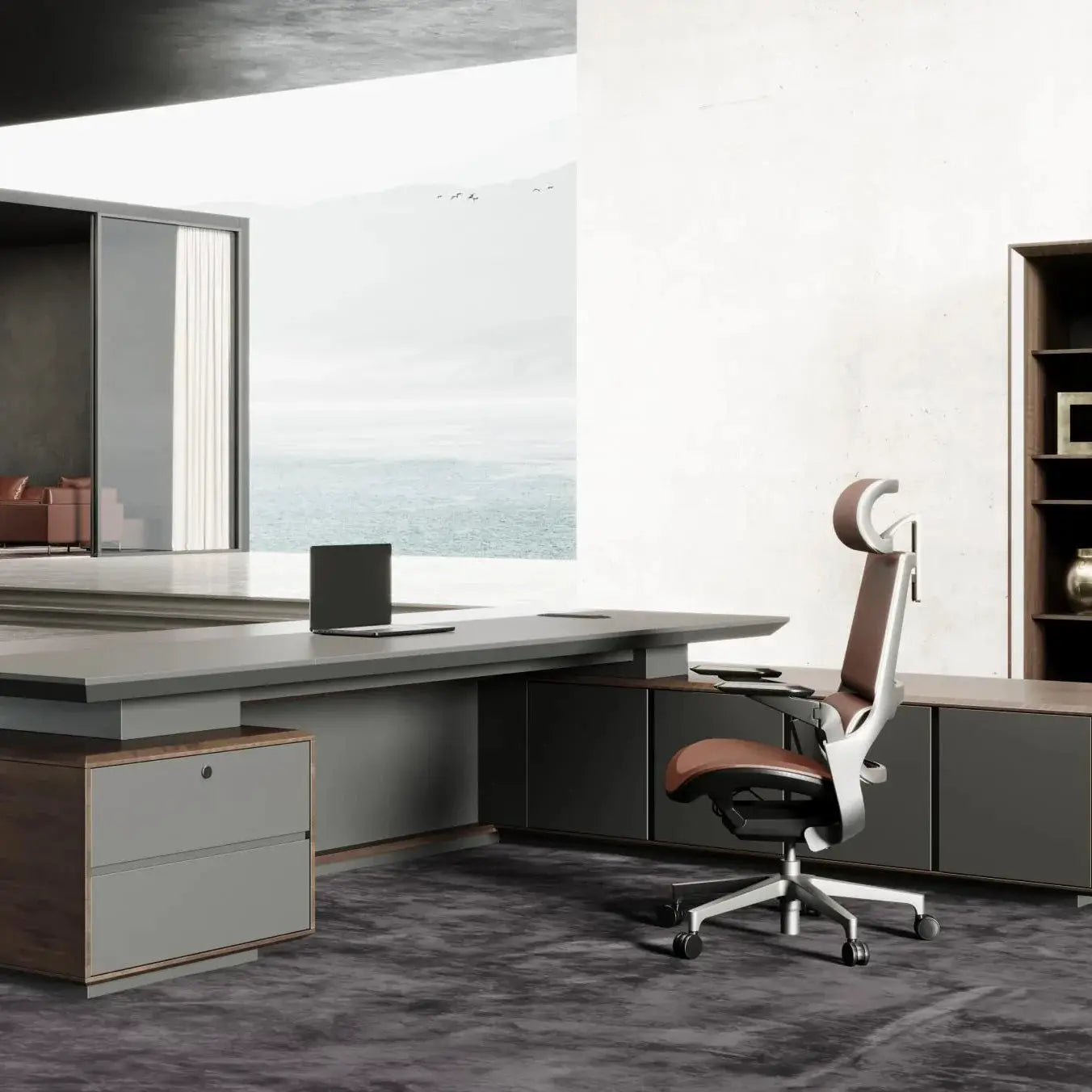 Frisco · Modern L-Shaped Executive Desk by Arc Grove