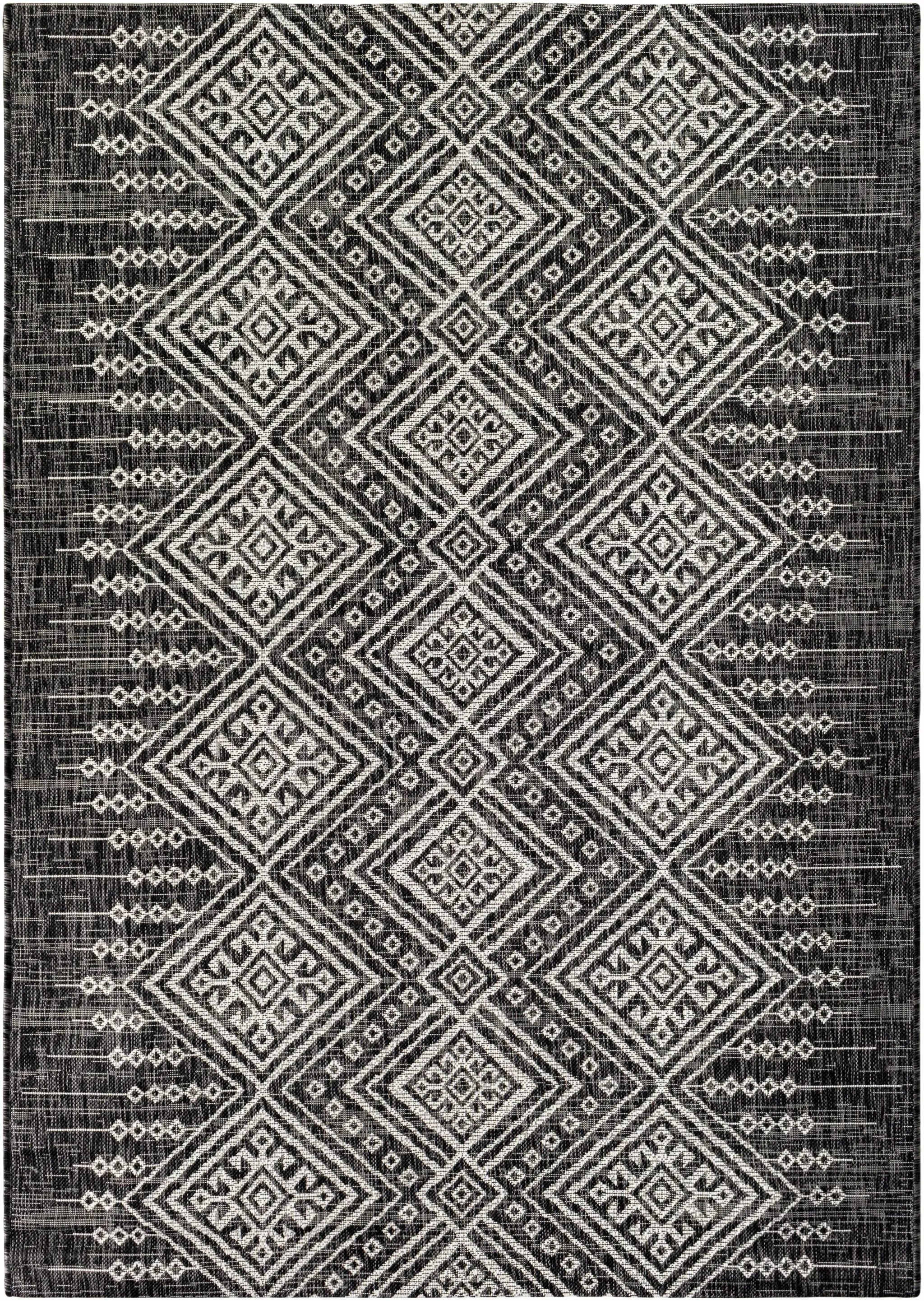 Frankville Black&White All Over Performance Outdoor Rug by Boutique Rugs
