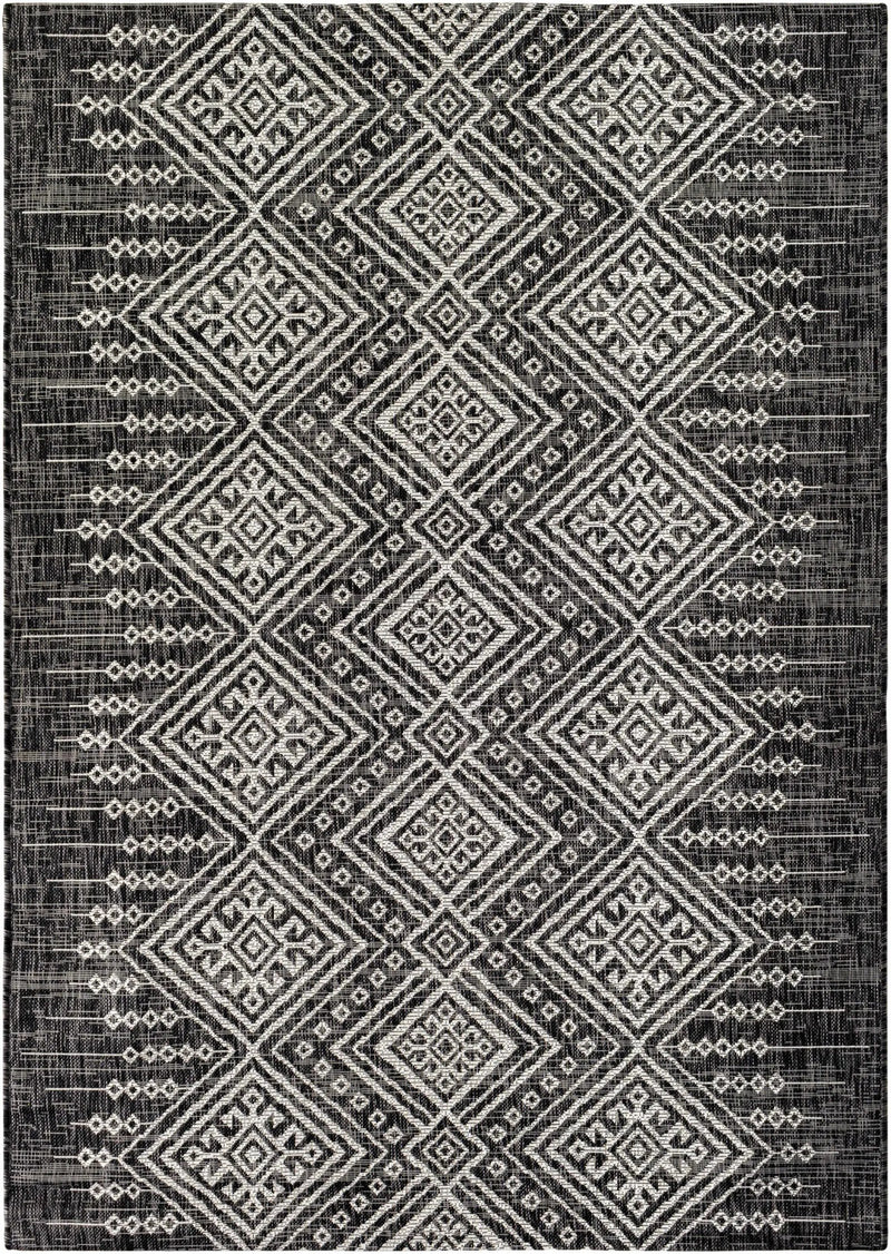 Frankville Black&White All Over Performance Outdoor Rug by Boutique Rugs