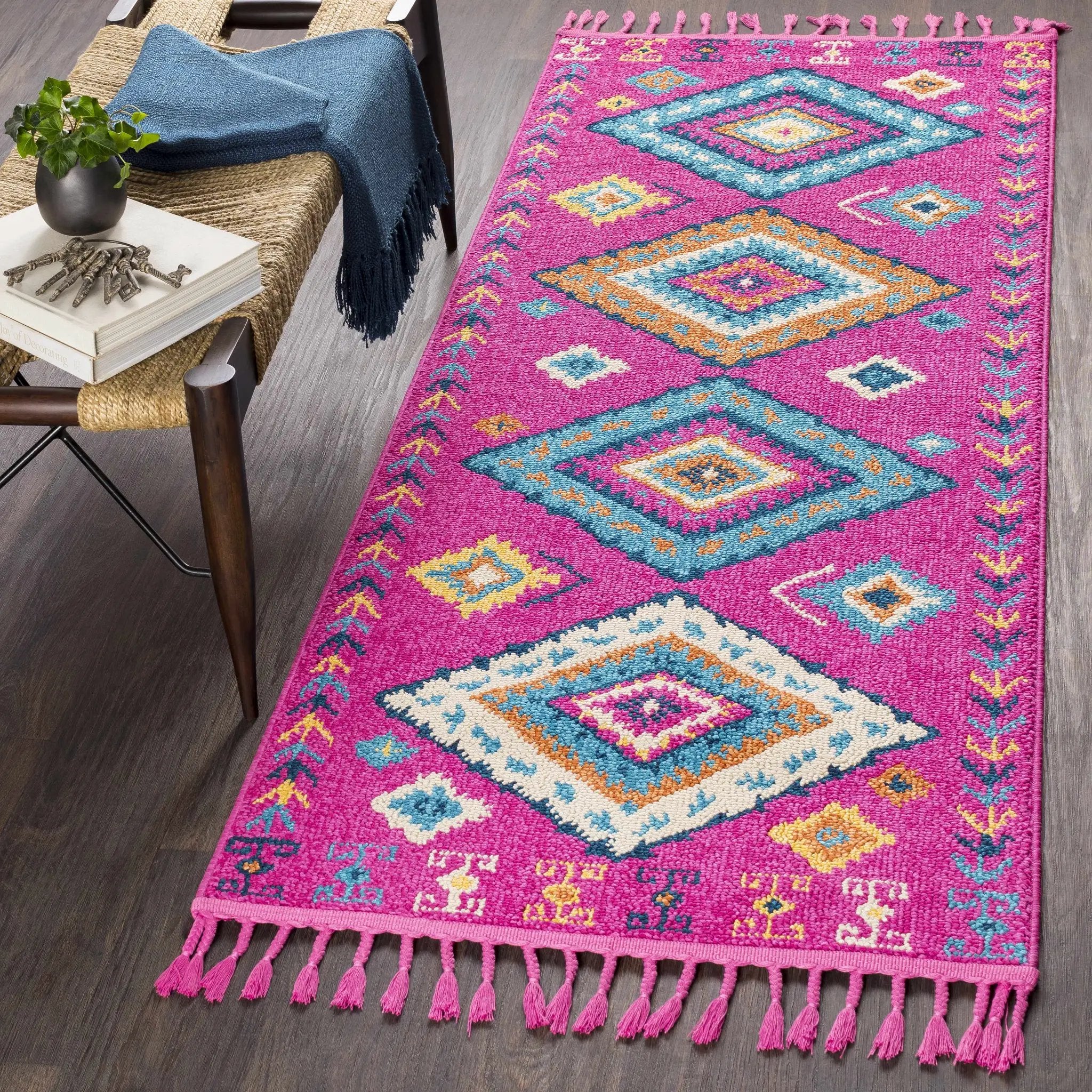 Franktown Magenta Carpet - Clearance by Boutique Rugs