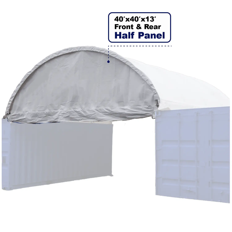Front and Back Half Panels for Container Canopy Shelter 40'x40'x13' by Chery Industrial