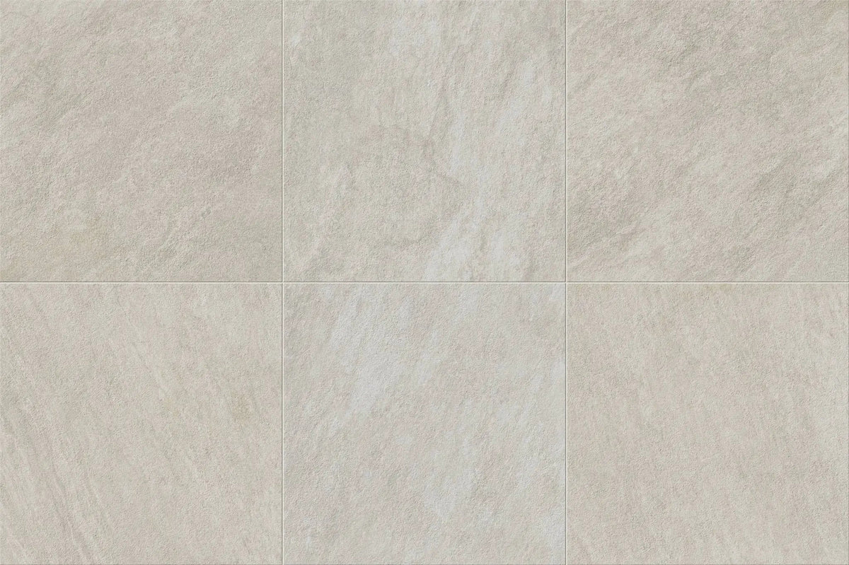 Frontier20 African Beige Linear Cover Drain Set Quartz Look Porcelain Moldings 24x48 by landmarkceramics