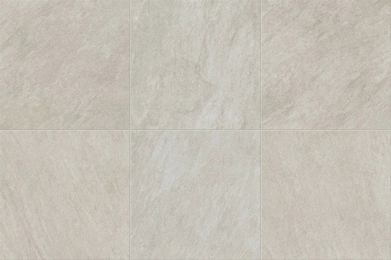 Frontier20 African Beige Linear Cover Drain Set Quartz Look Porcelain Moldings 24x24 by landmarkceramics