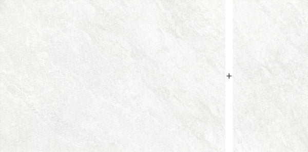 Frontier20 Arctic White Mix + Quartz Look Porcelain Pavers 24x48