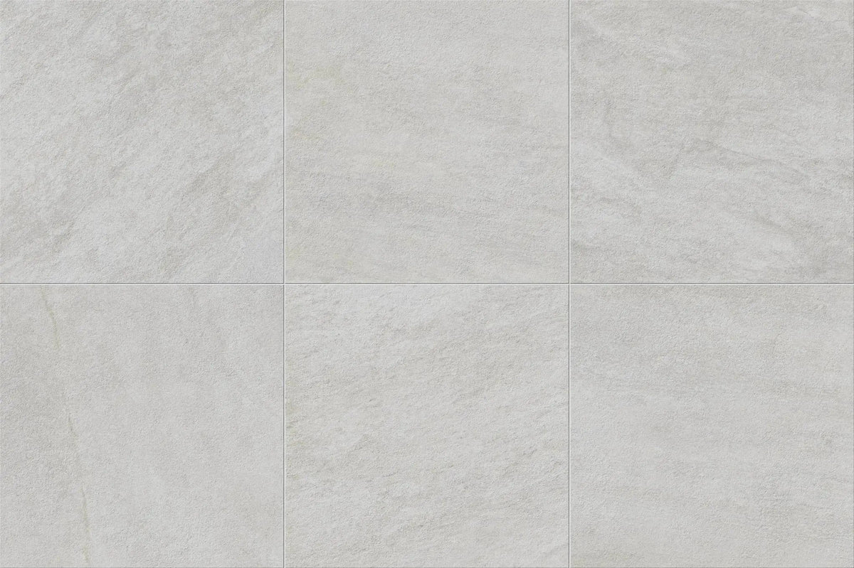 Frontier20 Arctic White Quartz Look Porcelain Pavers 12x48 by landmarkceramics