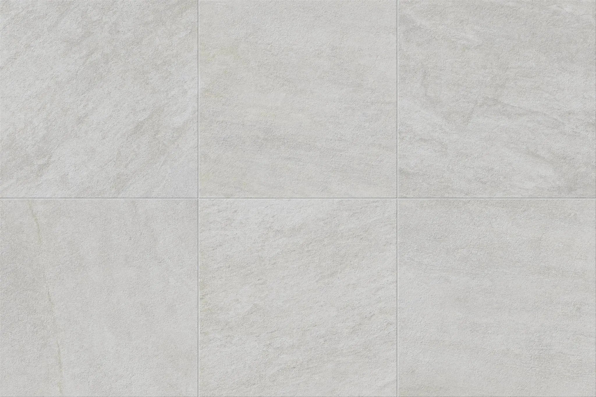 Frontier20 Arctic White Grip Stair Tread Quartz Look Porcelain Moldings 12x48 by landmarkceramics