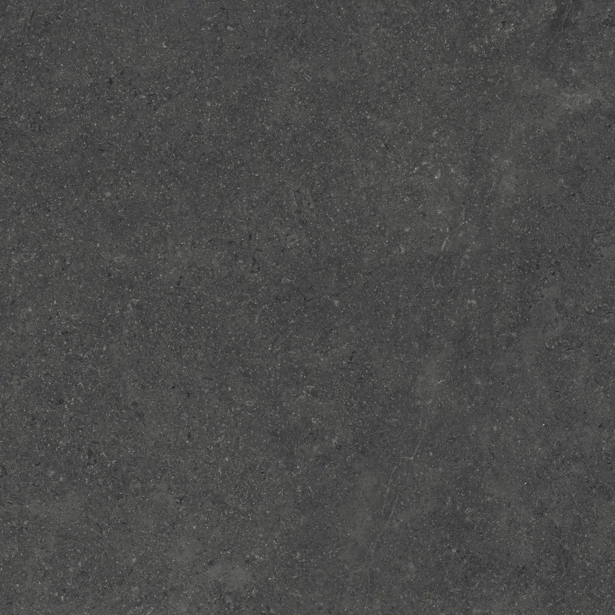 Frontier20 Charcoal L Shape Mitered Edge Corner Left Limestone Look Porcelain Moldings 12x24 by landmarkceramics
