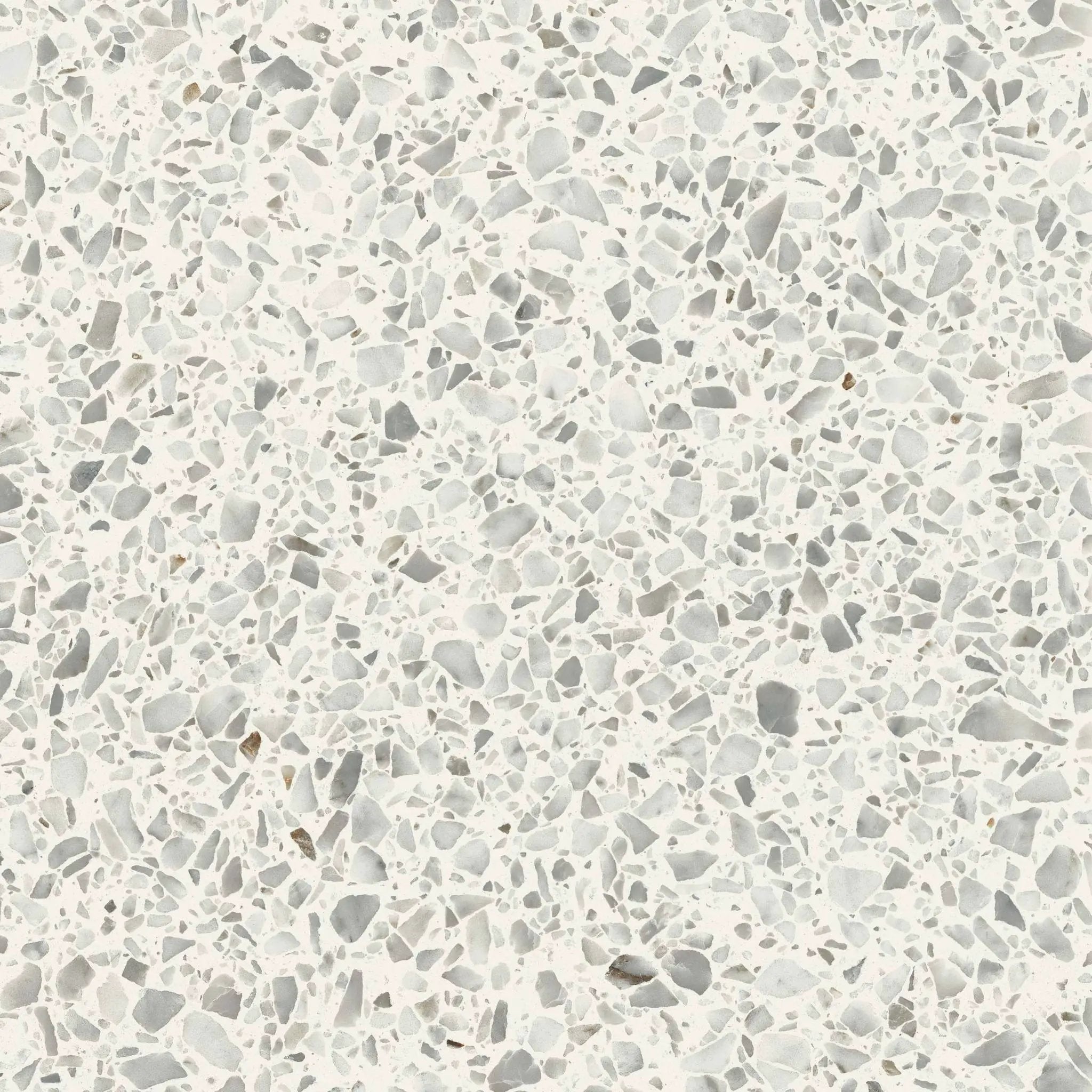Frontier20 Diamond White Coping & Stair Tread Terrazzo Look Porcelain Moldings 12x24 by landmarkceramics