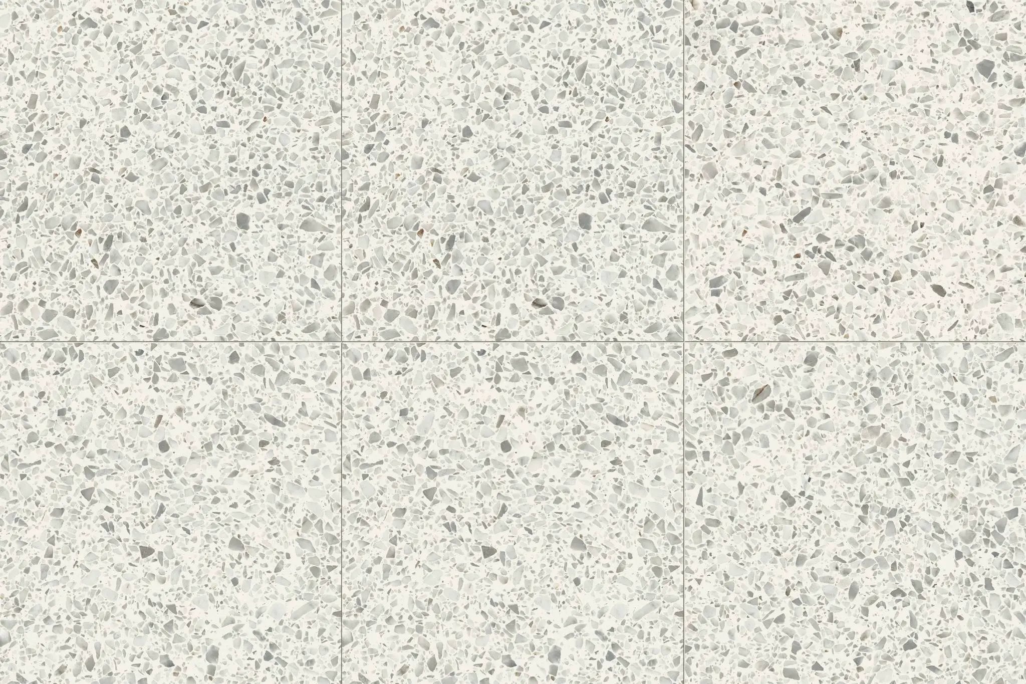 Frontier20 Diamond White Terrazzo Look Porcelain Pavers 24x24 by landmarkceramics