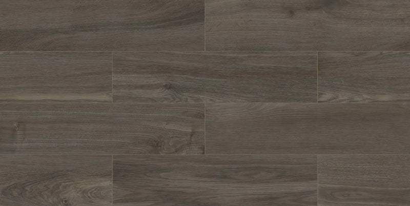 Frontier20 Essence Grey Linear Cover Drain Set Wood Look Porcelain Moldings 24x48 by landmarkceramics