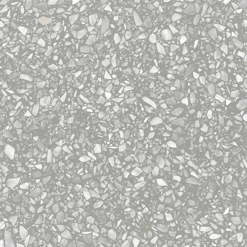 Frontier20 Fashion Grey Coping & Stair Tread Corner Right Bullnose Terrazzo Look Porcelain Moldings 12x24 by landmarkceramics