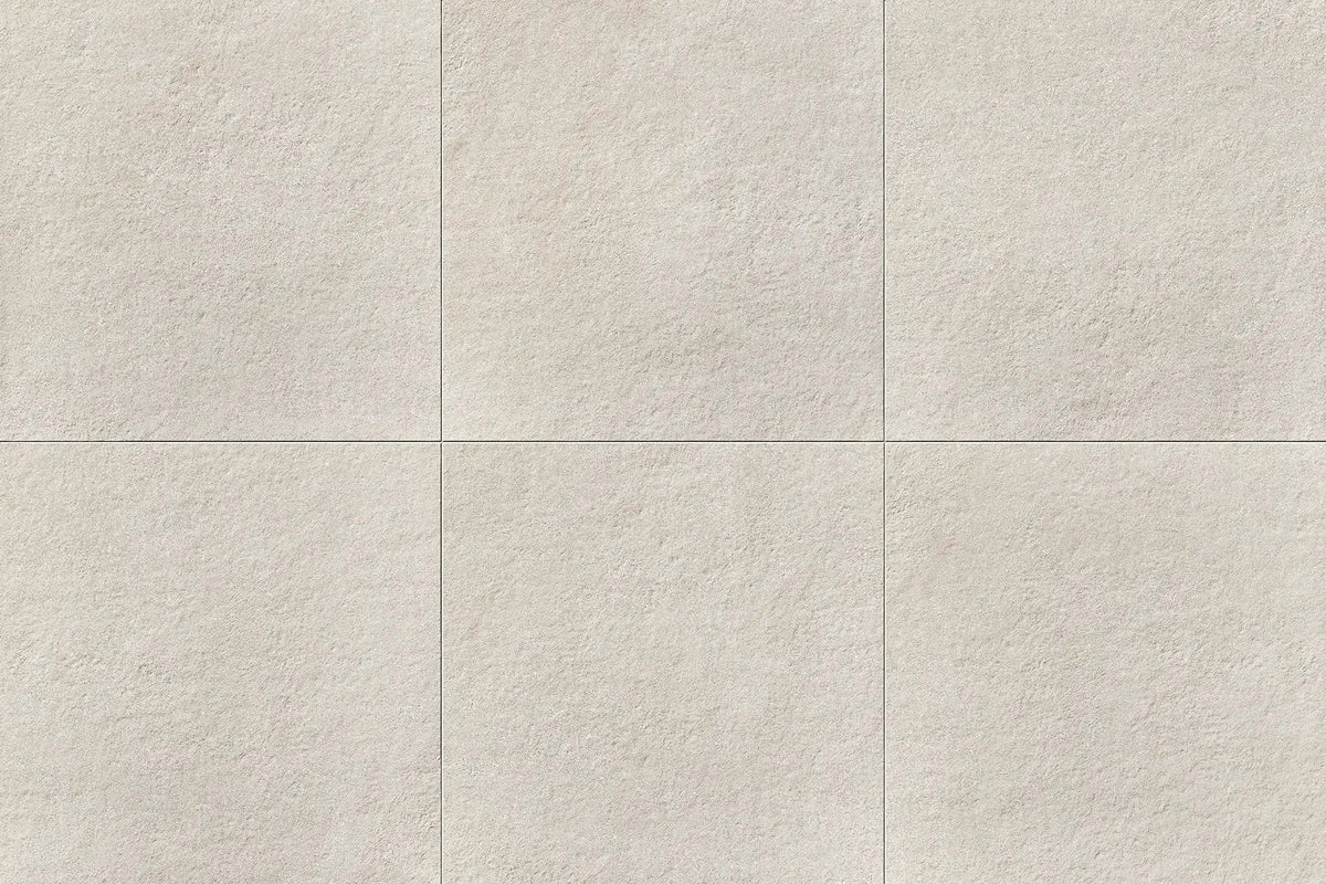 Frontier20 Indiana Buff Select Mix + Limestone Look Porcelain Pavers 24x48 by landmarkceramics
