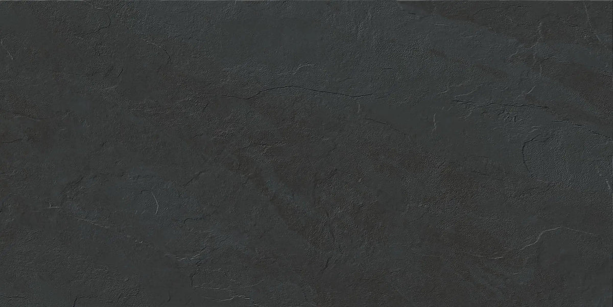 Frontier20 Montauk Black Slate Look Porcelain Pavers 12x24 by landmarkceramics
