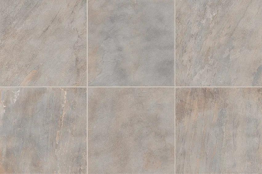 Frontier20 Silver Quartz Linear Cover Drain Set Look Porcelain Moldings 24x24 by landmarkceramics