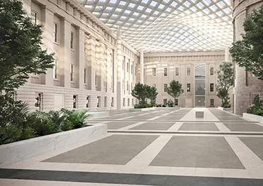 Frontier20 Sky Stone Look Porcelain Pavers 24x24 by landmarkceramics