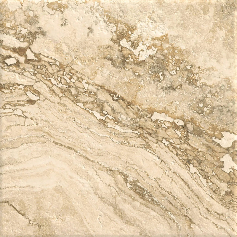 Frontier20 Travertine Cross Cut Country Classic Linear Cover Drain Set Look Porcelain Moldings 24x24 by landmarkceramics