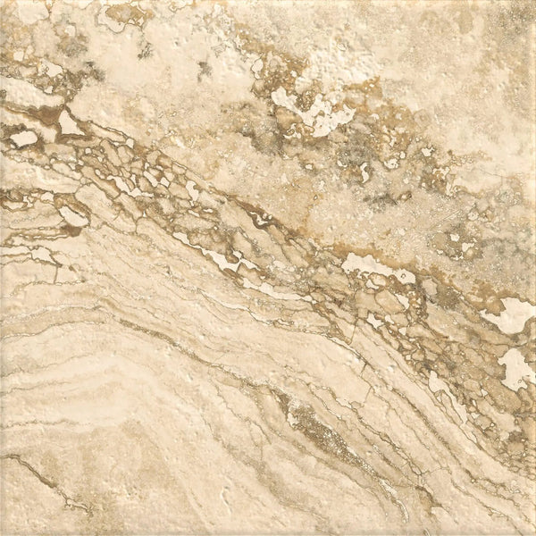 Frontier20 Travertine Cross Cut Country Classic End Cover Look Porcelain Moldings 12x24