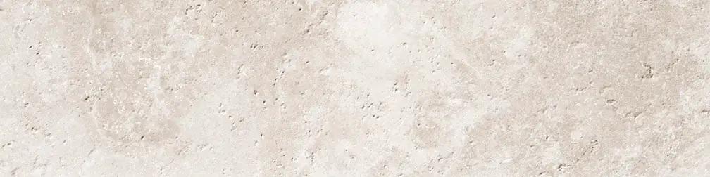 Frontier20 Travertine Cross Cut White Grip Stair Tread Look Porcelain Moldings 12x48 by landmarkceramics