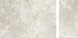 Frontier20 Travertine Cross Cut White Mix + Look Porcelain Pavers 24x48
