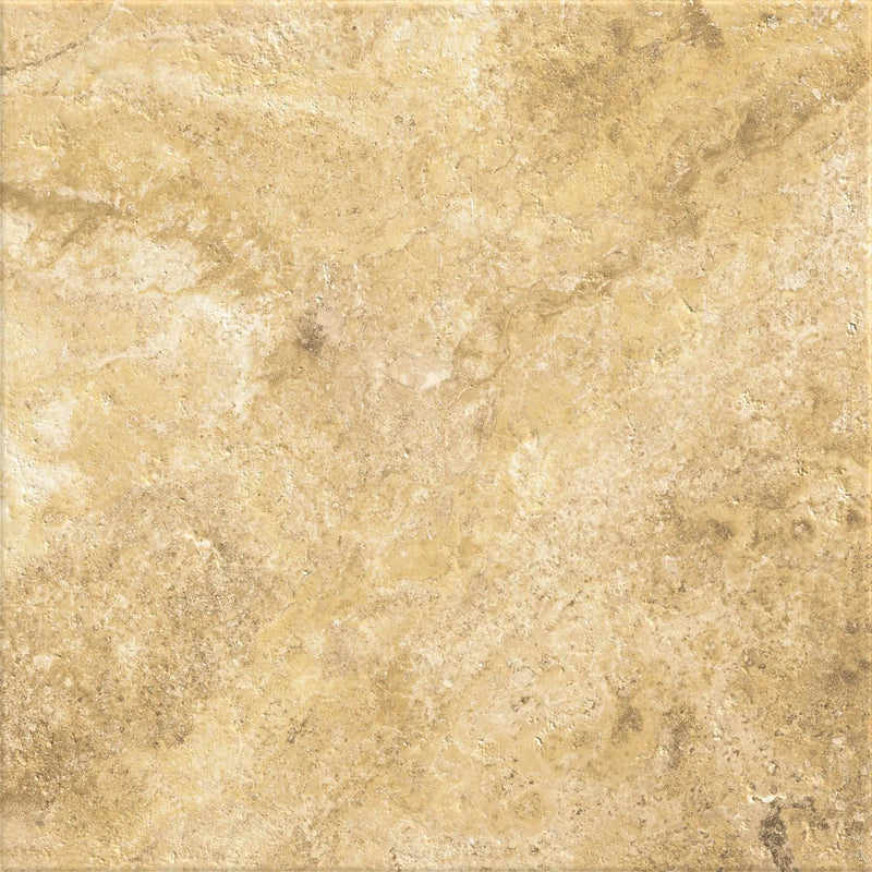 Frontier20 Travertine Select Cross Cut Scabas Look Porcelain Pavers 12x12 by landmarkceramics