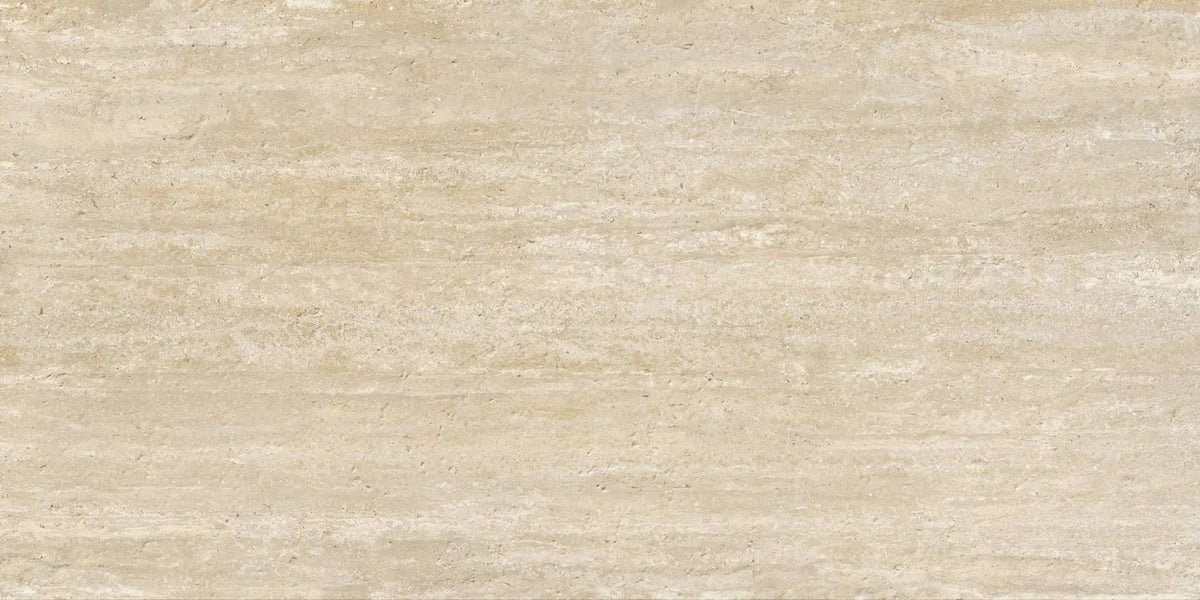 Frontier20 Travertine Vein Cut Beige Look Porcelain Pavers 24x48 by landmarkceramics