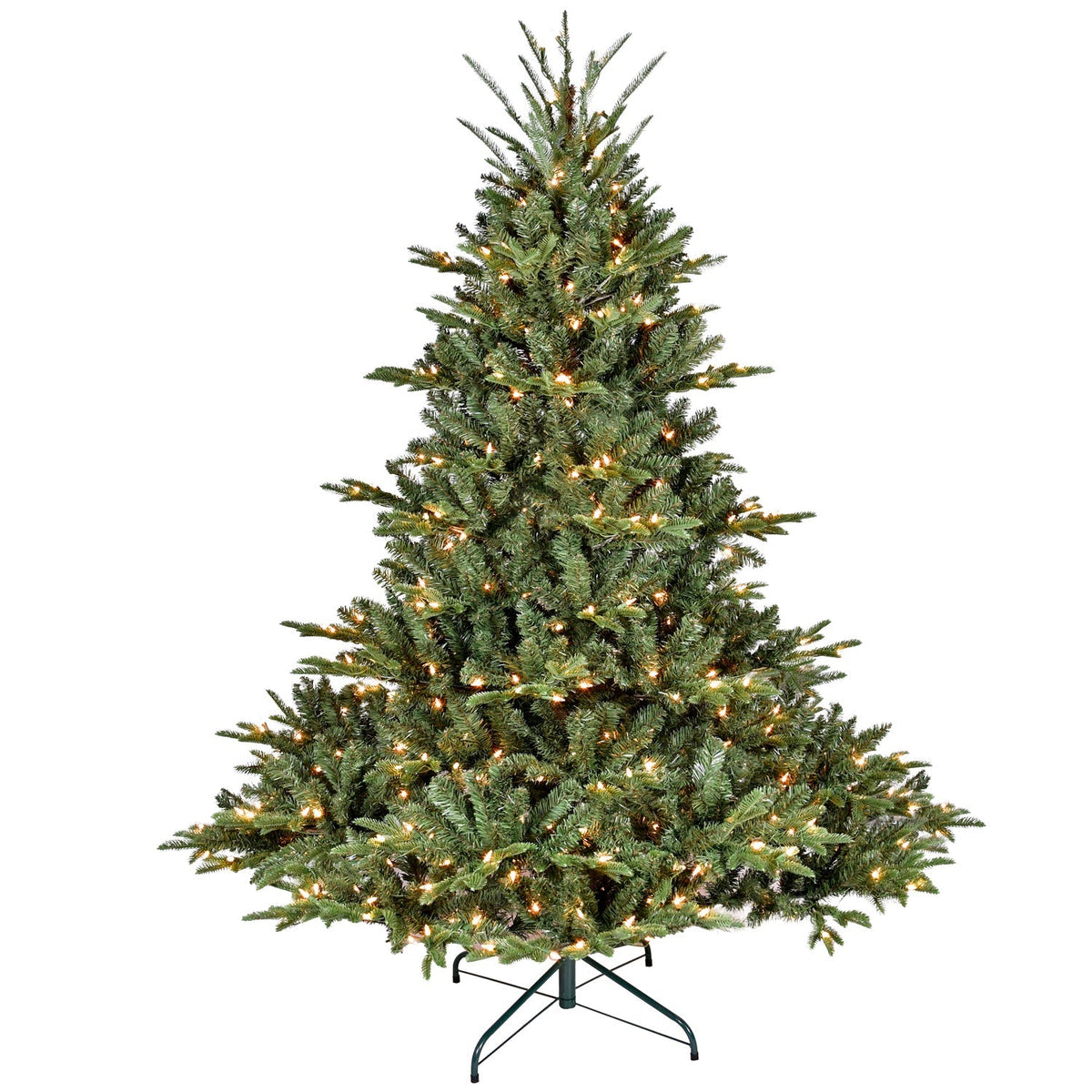 Full-Bodied Pre-Lit Evergreen Christmas Tree with 350 Warm White Lights - Green, photo 6 of 17
