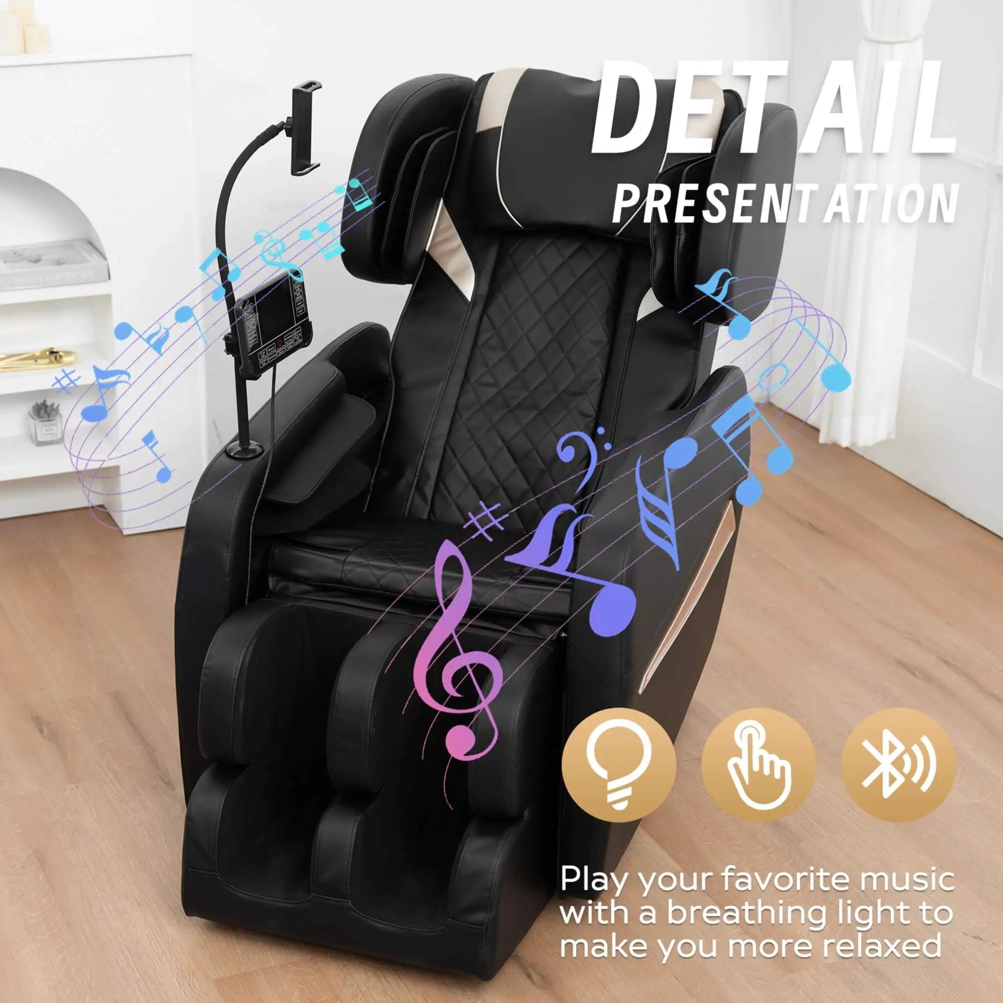 Airvana Nocturne Full-Body Zero-Gravity Massage Chair With Retractable Footrest (SAK40593) by SAKSBY WHOLESALE