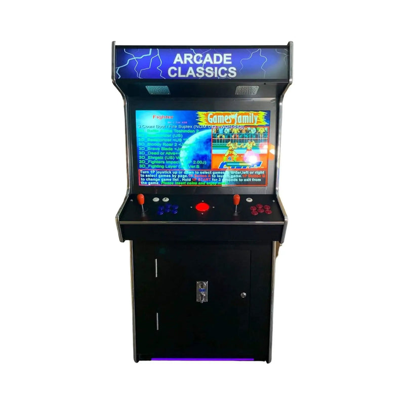 Full-Size Commercial-Grade 2-Player Upright Standup Arcade Machine With 4500 Classic Games And 2 Shooting Guns (SAK23984) by SAKSBY WHOLESALE